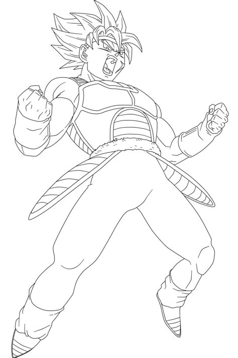 dragon ball  coloring pages bardock  getdrawings