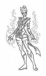 Mortal Kombat Frost Colouring Malvorlagen sketch template