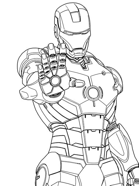 ironman iron man marvel coloring page  coloring pages