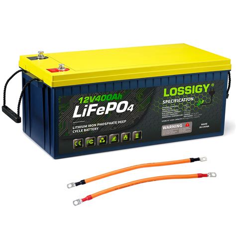 buy lossigy  ah lifepo lithium battery  bms wh deep cycle power supply perfect