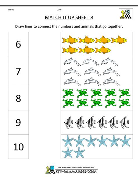 kindergarten math worksheets