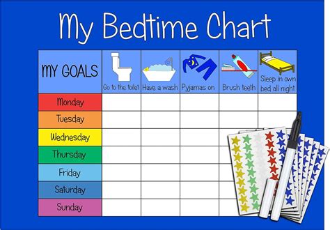 bedtime chart sticker chart bedtime chart charts  kids images