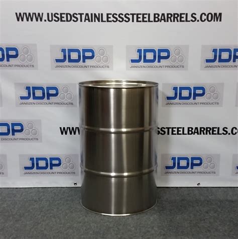 gallon stainless steel barrels closed top  mm bulk savings  stainless steel