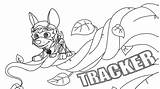 Mighty Tracker Pups Drawings Colouring Everest Chase Rocky sketch template