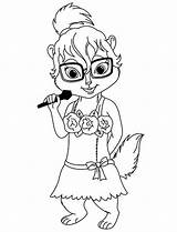 Alvin Chipmunks Chipettes Coloring Coloriages Brittany Colornimbus Theodore sketch template