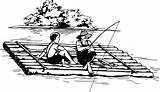 Raft Fishing Clip Clipart Log Kids Vector Truly Illustration Royalty Clipartof Description Onlinelabels Svg sketch template