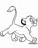 Simba Coloring Pages Lion King Printable Disneyclips Disney Strutting Young Book Funstuff sketch template