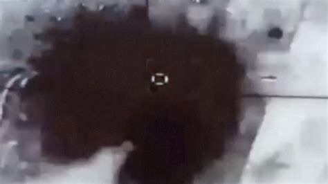 ukraine crisis moment drone destroys russian missile system world