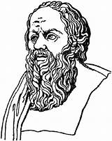 Socrates Coloring Face Drawings Plato Gif sketch template
