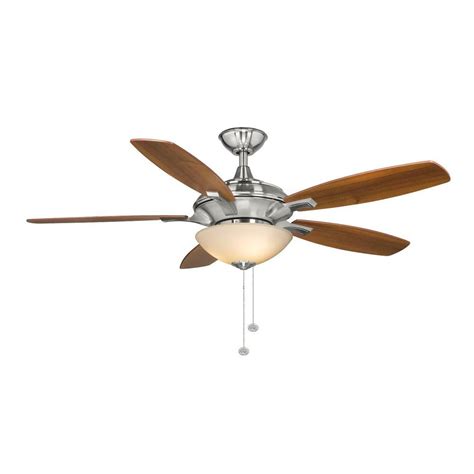 hampton bay springview   brushed nickel ceiling fan   home depot