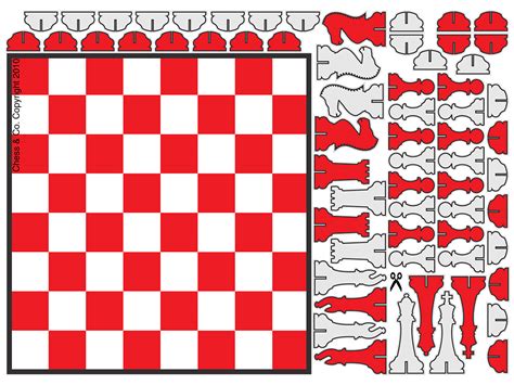 printable chess pieces templates