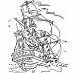 Pirate Ship sketch template