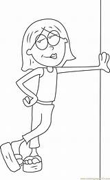 Lizzie Mcguire Coloring Standing Pages Coloringpages101 sketch template