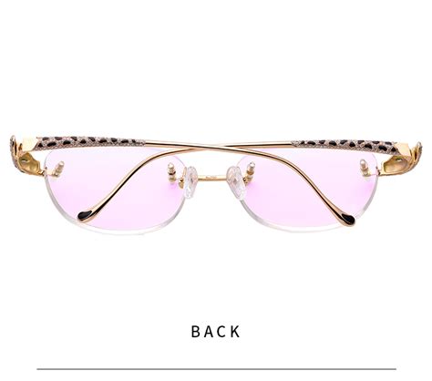 Luxury Gorgeous Eyeglasses Frames Rimless 18k Gold