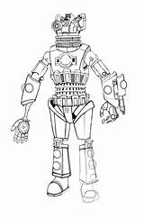 Cyberman Dalek Schrab Rowsdowr sketch template