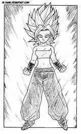 Caulifla Saiyan Dbz Vegeta Ssj Sayan Pintar Desenhar Kyabe Cabba Dragonball sketch template