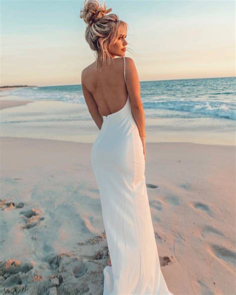 hilde osland s sizzling beach photo shoot braless boobs in sexy white