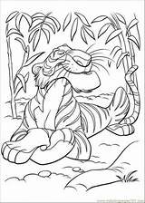 Coloring Jungle Book Shere Khan Pages Printable Color Coloriage Cartoons sketch template