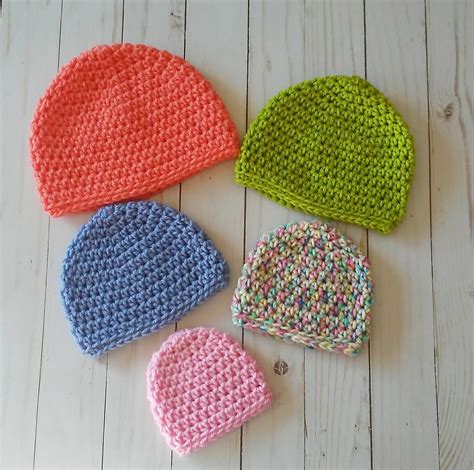simple crochet baby hat  sizes  crochet pattern okiegirlbling