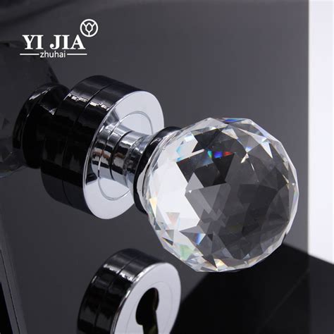 extra large crystal glass brass door knobs yijia crystal