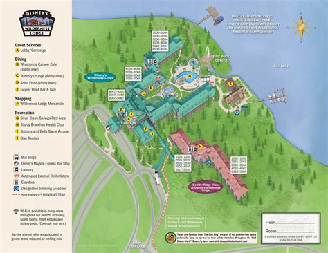 disney wilderness lodge map directions onsite resort map