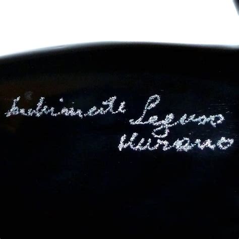 Archimede Seguso Murano Vintage Signed Black Circus Seal