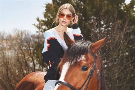 Gigi Hadid Keeps It Casual In Vogue Eyewear Campaign Wardrobe Trends