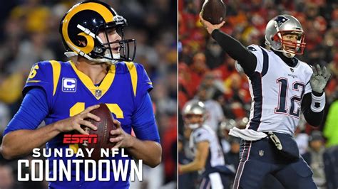 are rams or patriots winning super bowl liii nfl countdown youtube