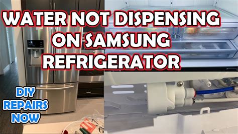 fix samsung french door refrigerator   water  door model rfdedbsr youtube