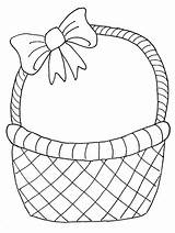 Basket Easter Drawing Clipart Fruit Easy Simple Kids Paper Drawings Step Baskets Egg Getdrawings Colour Coloring Clip Flower Wicker Fruits sketch template