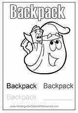 Dora Backpack sketch template