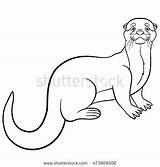 Coloring Ferret Footed Pages Otter Cute Getcolorings Clipartmag Drawing Getdrawings sketch template