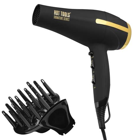 hot tools signature series 1875w ionic ac motor hair dryer black with