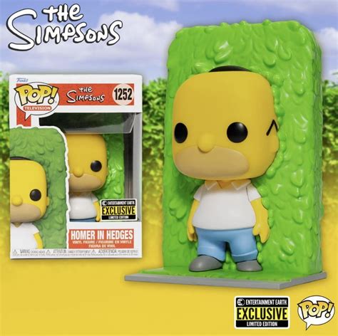 The Simpsons Homers Funko Pop Disappears Into The Hedge Techypu