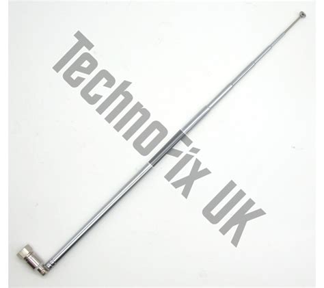 type male telescopic antenna mm long  thumbnet  sdr  technofix uk