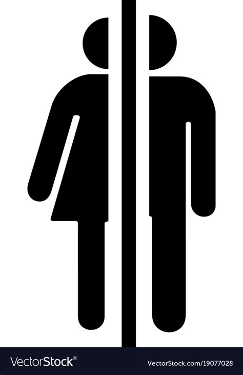 icon male and female toilet royalty free vector image