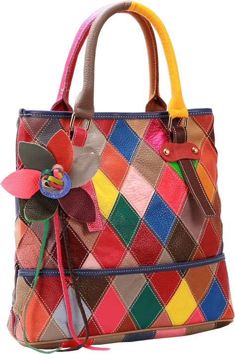 On Clearance Heshe Womens Multi Color Shoulder Bag Hobo
