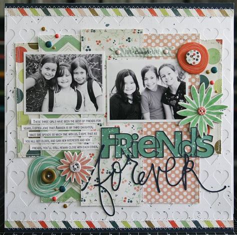 just laura scrapbook and cards today friends forever