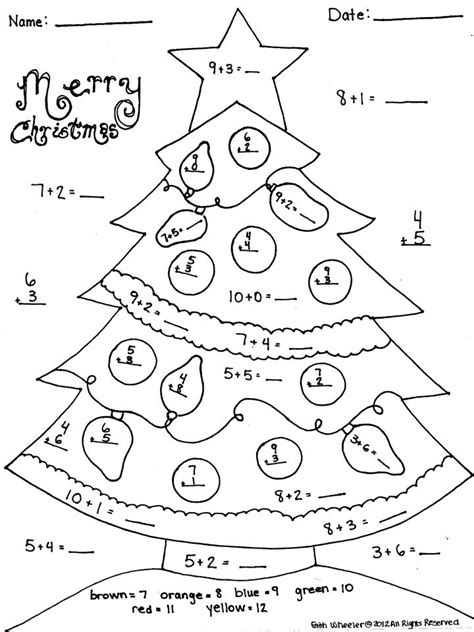st grade math christmas coloring worksheets william hoppers