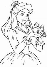 Princess Disney Coloring Pages Color Colouring Printable Kids Print sketch template