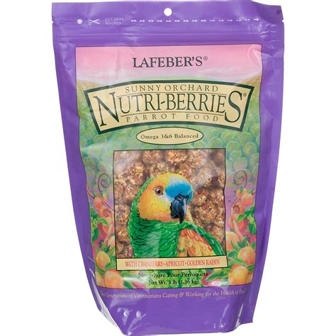 lafebers sunny orchard nutri berries parrot food petco