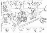 Verkehrserziehung Fahrrad Verkehr Kindergarten Vorschule Grundschule Sachunterricht Radtke übungen Illustratorenfuerfluechtlinge sketch template