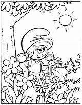 Coloring Smurfs Pages Ministerofbeans Bookmark Title Read sketch template