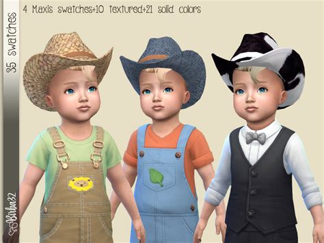 sims resource cowboy hat  toddlers