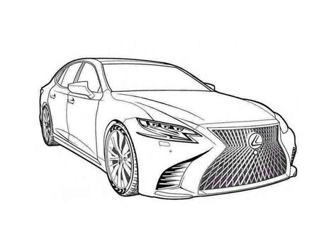 lexus coloring pages coloring home