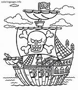 Pirate Coloring Pages Pirates Ship Caribbean Treasure Chest Printable Lego Boat Color Adults Schooner Colouring Kids Print Colorings Sheets Girl sketch template