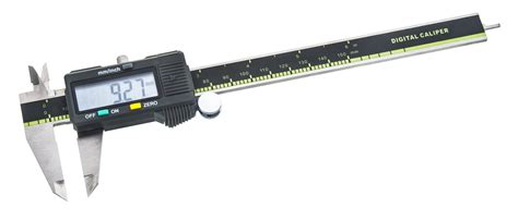 digital vernier caliper measures  milimiters  inches