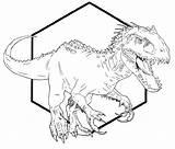 Rex Indominus Jurassic Printable Mosasaurus K5 Hybrid Coloringhome sketch template