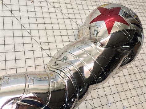 winter soldier arm chrome plated  sizes soloroboto industries