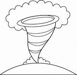 Tornado Blizzard Colorable Sweetclipart Designlooter Supercell Thunderstorm Coloringfolder sketch template
